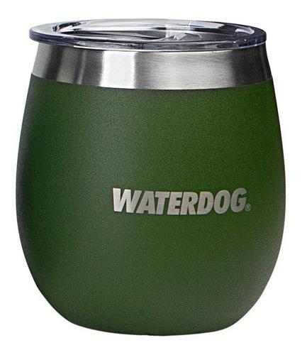 Vaso Termico Mate Waterdog Copon 240cc Acero Inox Con Tapa Color Verde Copon 240