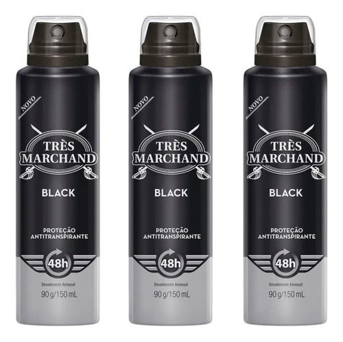 Desodorante Aero Tres Marchand - 3 Unid ( Clique E Escolha )
