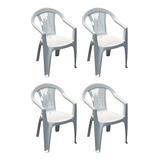 Silla Milan Blanca Pack 4 Unidades