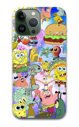 Funda Bob Esponja 6 Para iPhone Todos