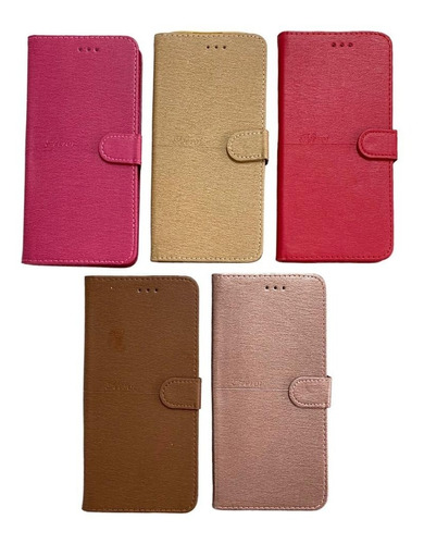 Funda Agenda Estuche Con Tapa Flip Cover Para Motorola Todos