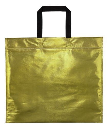 Bolsa De Tela Ecologica Reutilizable Metalizada 45x40 X50 Un