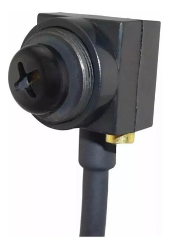 Mini Micro Câmera Espia Lente Formato Parafuso 2000 Linhas Cor Preto