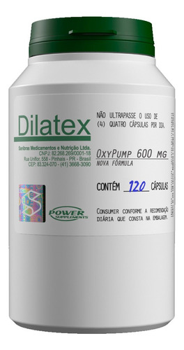 Dilatex Oxy Pump 120 Caps - Power Suplements
