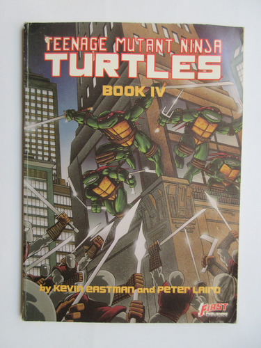 Libro Tortugas Ninjas Book 4 Tmnt Inglés 1ra Edición 1988