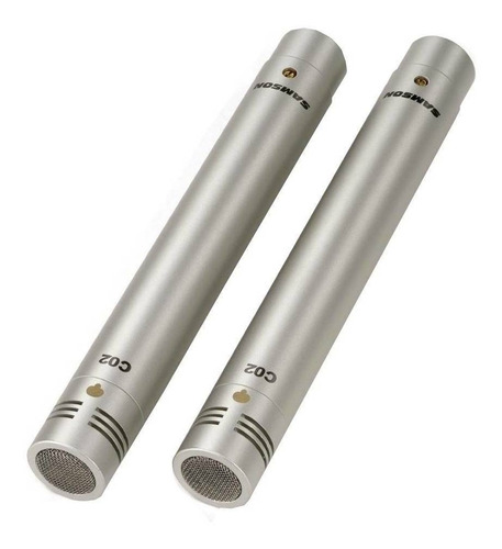 Micrófono X2 Samson C02 Condensador Cardioide Silver 