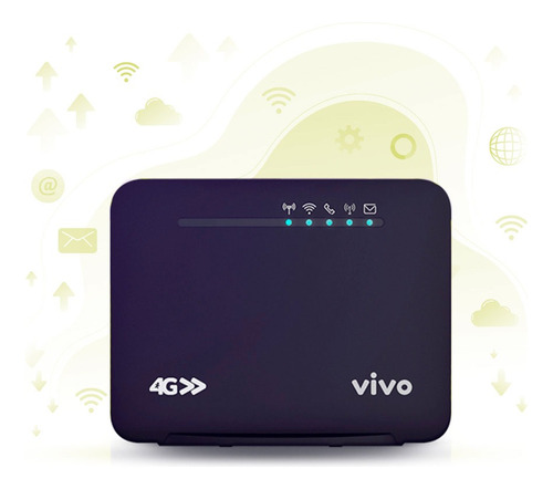 Modem E Roteador Blackbox Blu Castle Wi-fi Vivo Box 4g Preto