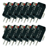 Chave Micro Switch Kw11-7-1 - 16a Roldana Kit 10 Peças