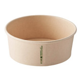 Bowl Contenedor Bamboo 750 Cc Con Tapa Pack 25 Unidades