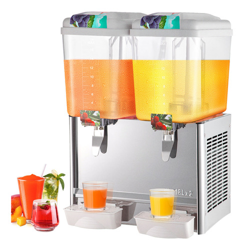 Dispensador De Jugos Comercial Vevor 36l 2 Tanques Para