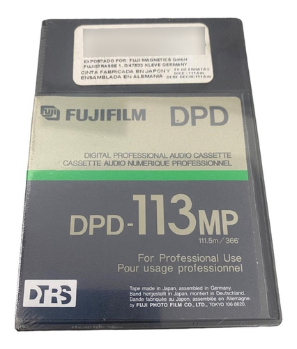 Cassette Fujifilm Dpd-113mp Audio Digital Tascam 113 Minutos
