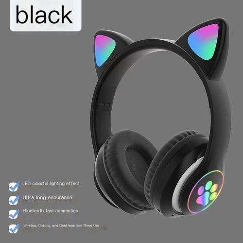 Auriculares Bluetooth Inalámbricos Con Oreja De Gato