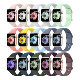 A 15 Pulseras De Silicona Suave Compatibles Con Apple Watch