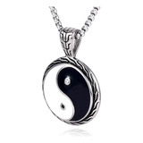 Collar Yin Yang Para , De Acero Inoxidable, Collares Yin Yan