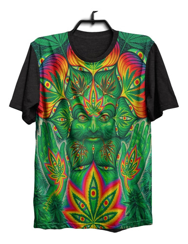 Camiseta Camisa Maconha Tattoo Cannabis Psicodelico Trippy 9