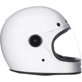 Capacete Moto Bell Bullitt Solid Gloss White Custom