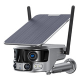 Câmera De Segurança Chip 4g Solar Sem Fio À Prova D'água 4k