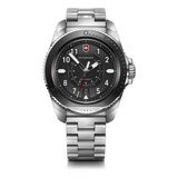 Reloj Journey 1884 Dial Negro Correa Acero Inox Victorinox