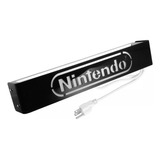 Nintendo Negro Letrero Luminoso Led 45cm Lampara Pared Gamer