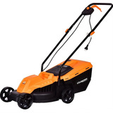 Cortadora De Pasto Eléctrica Lüsqtoff Lco-1032b Con Bolsa Recolectora De 1000w Y 220v Color Naranja/negro