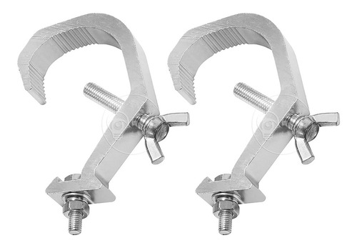 2x Garra Clamp Gancho Q15 Até Q30 De Aluminio Treliça Tripé