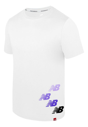 Polera Lifestyle Hombre New Balance Blanca