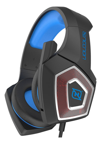 Necnon Audífonos Gamer Nbhg-dragon Alámbric 3.5mm Negro/azul