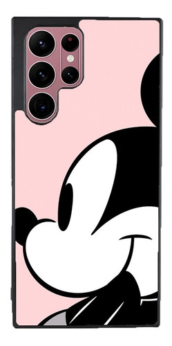 Funda Para Galaxy Mickey Mouse Perfil Fondo Rosa Disney