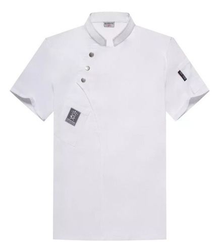 Camisa De Manga Corta, Uniforme De Chef, Algodón