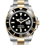 Reloj Rolex Submariner Black & Gold- Negro Y Oro- Calendario