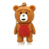 Memoria Usb Oso Ted 32gb Película Ted Con Mandil Rojo