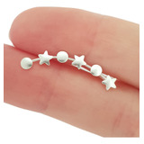 Aro Trepador Star Estrellas Y Círculos 26mm Plata 925