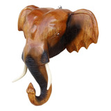 Centro De Mesa De Escultura De Elefante De Pared 8 Pulgadas