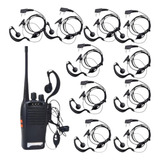 Kit 10 Fone De Ouvido De Radio Comunicador Baofeng 777s Uv5r