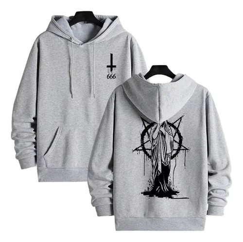 Sudadera Con Estampado De Diablo Satánico