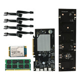 Placa Base Minera Eth-hsw2 Btc Con Ssd De 128g+8g Ddr3 Ram+4