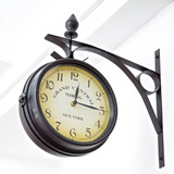 Belmaks Reloj De Pared Vintage De Doble Cara Reloj De Pared 