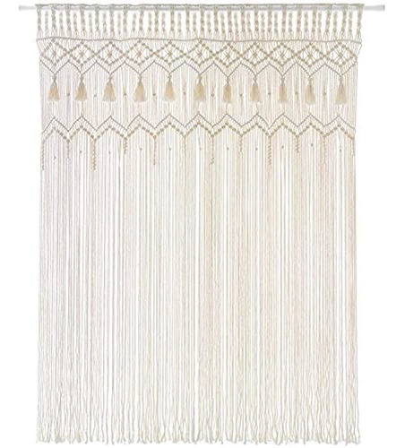 Mkono Macrame Cortina Para Colgar En La Pared Cortinas De Ve