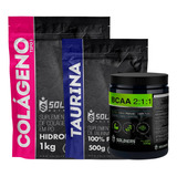 Kit: Bcaa 500g + Taurina 500g + Colágeno 1kg