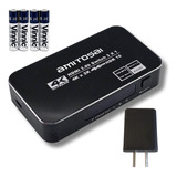 Switch Hdmi 3 X 1 Amitosai Ideal Cine En Casa Fuente+ Pilas