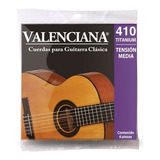 Cuerdas La Valenciana 410 Titanium Guitarra Clásica Nylon 