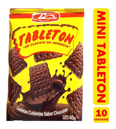 Galletas Tabletón Para Colación De 40gr - (pack De 10 Uni)