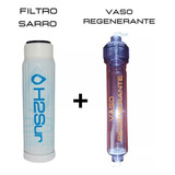 Repuesto Filtro Ablandador Elimina Sarro + Vaso Regenerante 