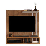 Painel Tullyn Para Tv De 32 Polegadas - 6 Cores - Preto Fosc Cor Freijó/off White