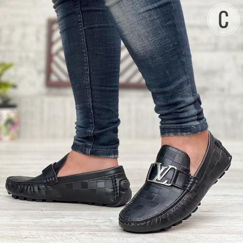 Hermoso Mocasín 100%cuero Y Cosido Para Caballero Talla37/43