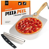 Fromo Premium Pizza Peel Set 12 X 14 Inch Aluminum Paddle Me