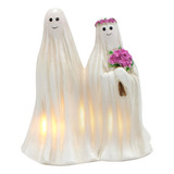 Branco Fantasma Noivo E Noiva Estátua Gramado Ornamento