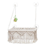 Macrame Gato Hamaca Cesta Bohemia Columpio Cama Interior