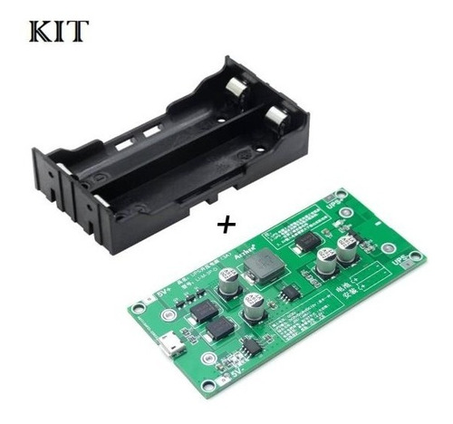 Kit Cargador Batería 18650 Ups 12v + Socket X2 Pcb