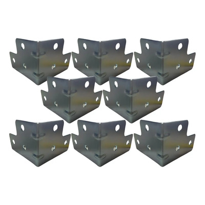 Escuadra L Galvanizada 8 Hoyos\u002F2 Costillas Fly Case  Cg4002 | Meses sin interés
